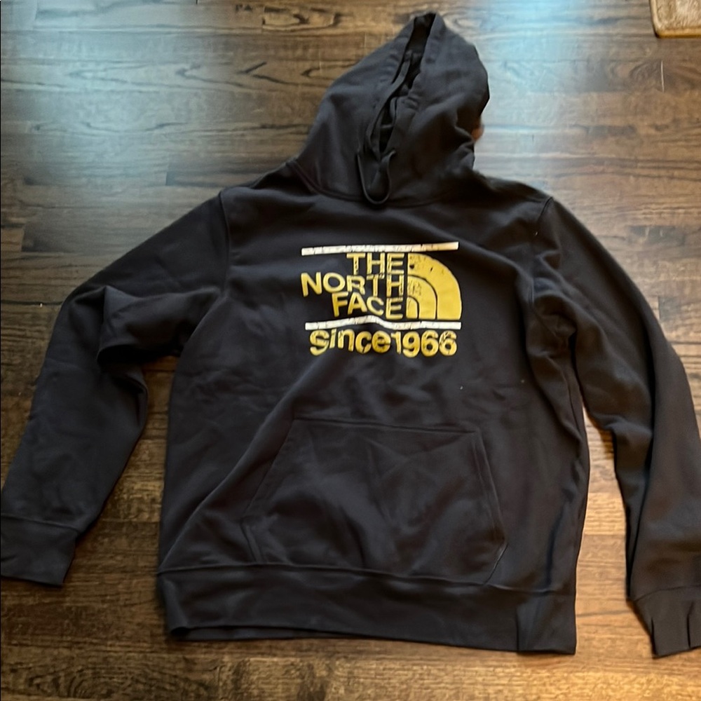 The North Face Black Hoodie Sweatshirt size L